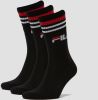 Fila unique crew sokken 3 pack zwart heren online kopen