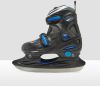 NIJDAM hardboot adjustable ijshockeyschaatsen zwart/blauw kinderen online kopen