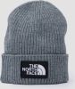 The North Face box logo cuff skimuts grijs kinderen online kopen