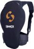 Sinner Castor Spine Protector D30 Rugbeschermer Zwart online kopen