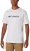 Columbia 9763 men's classic basic t shirt logo short sleeve white online kopen